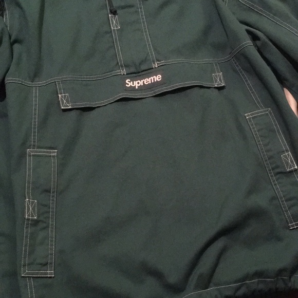 Fw16 Supreme Contrast Stitch Twill Anorak Size XL - Picture 4 of 8